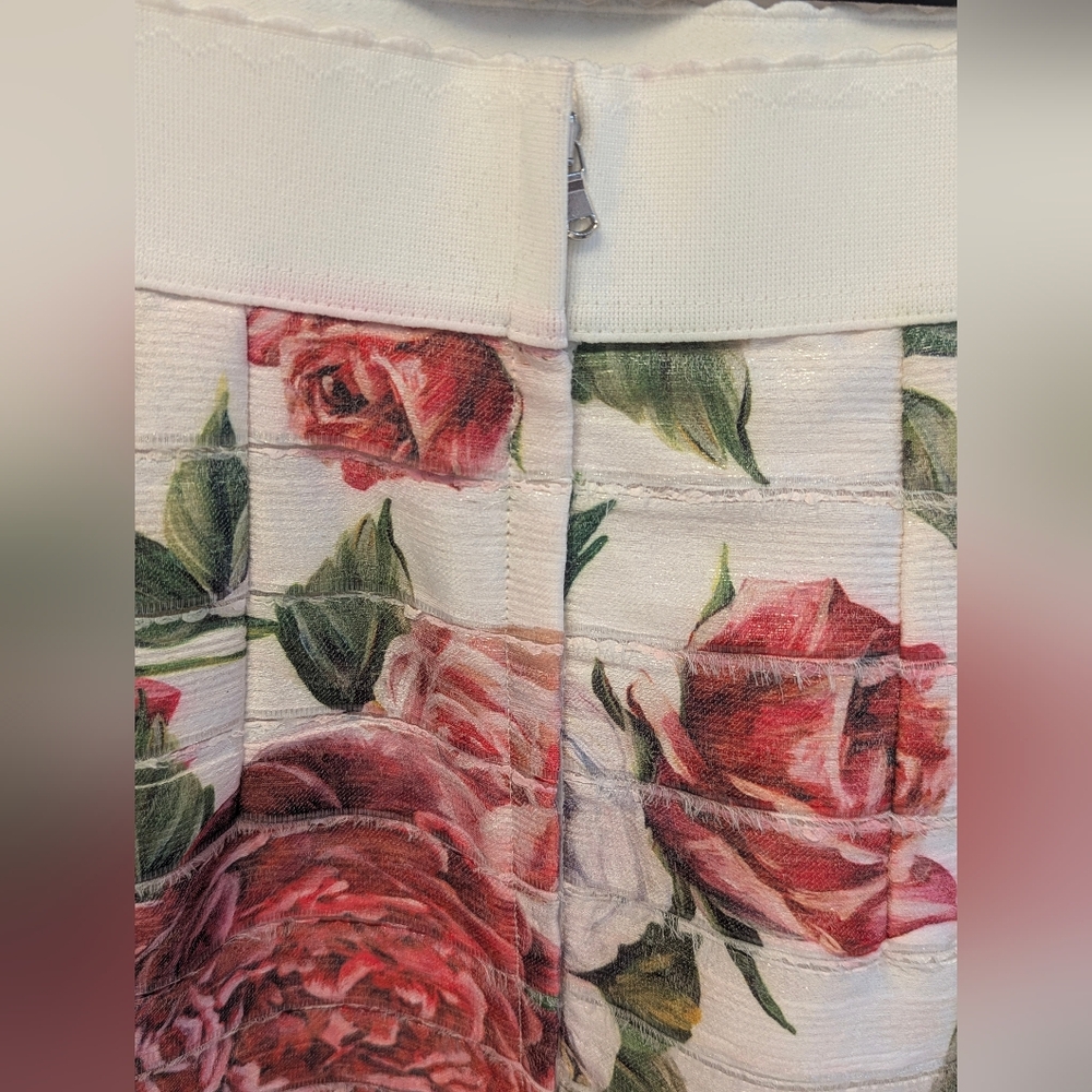 Dolce & Gabbana Feminine Floral A-Line Skirt, Size S, NWT, Knee Length - Picture 7 of 12